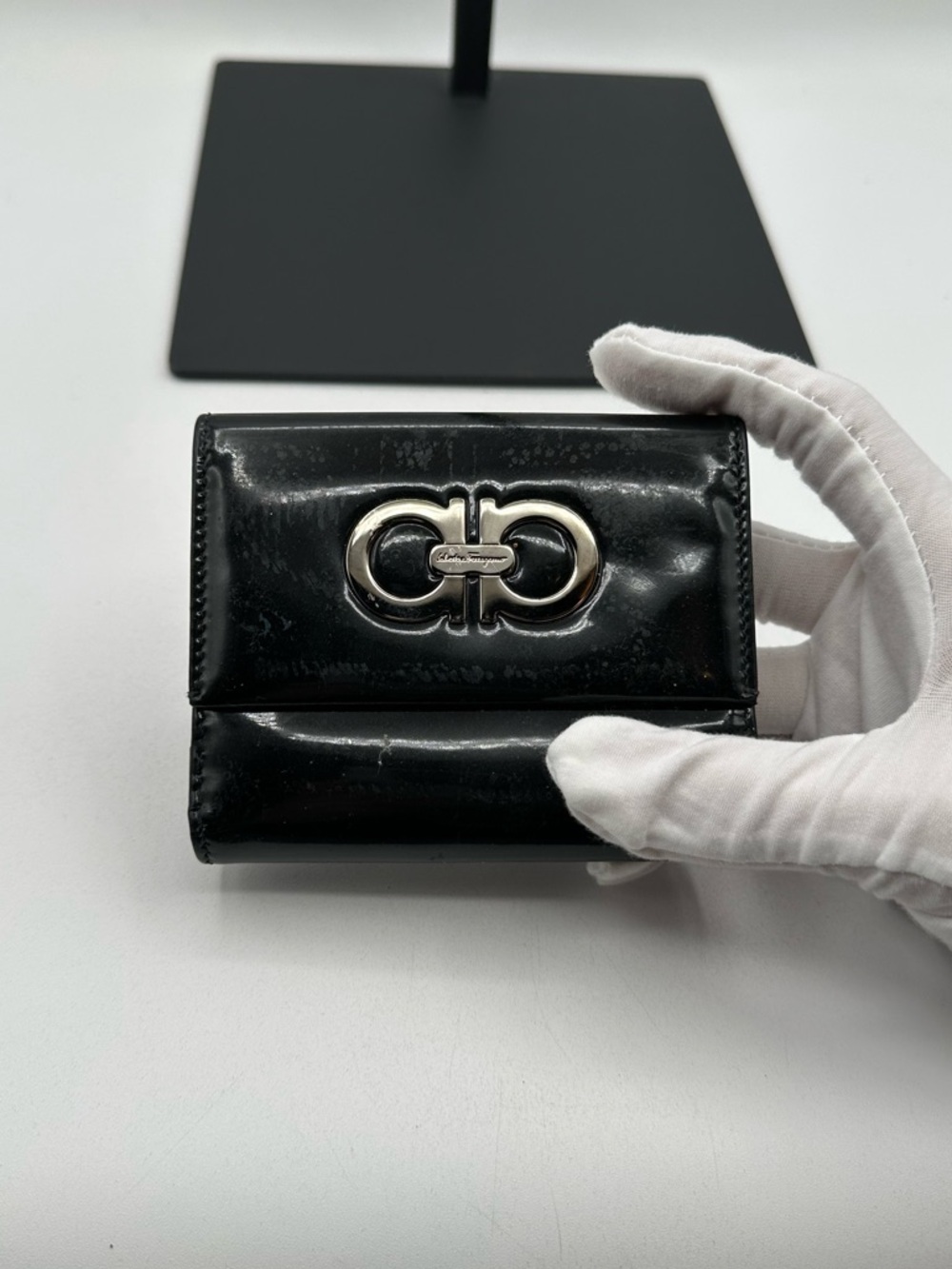 Salvatore Ferragamo Patent Leather Wallet